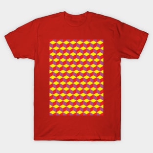 3D Cube Pattern T-Shirt